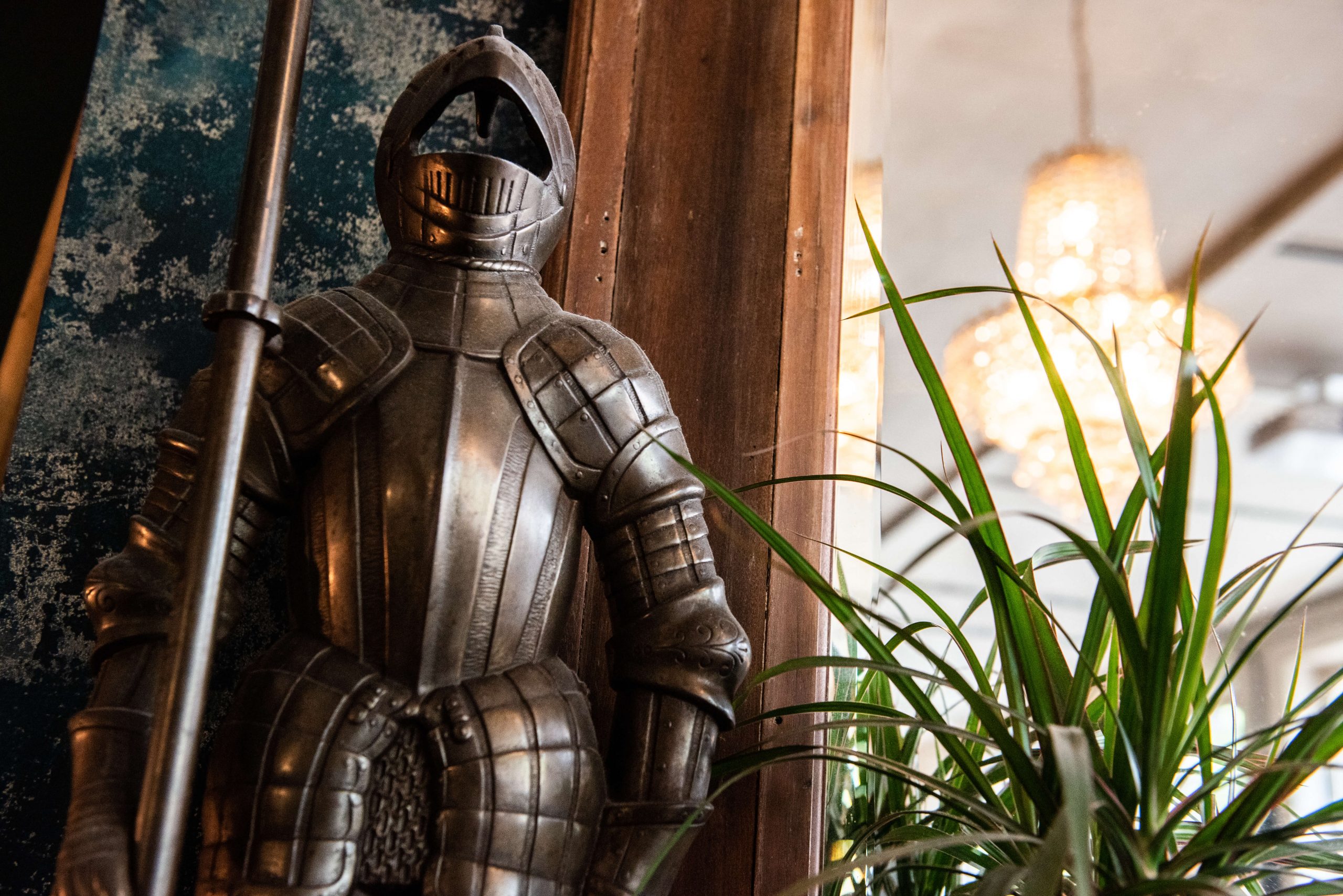 The armour on the landing